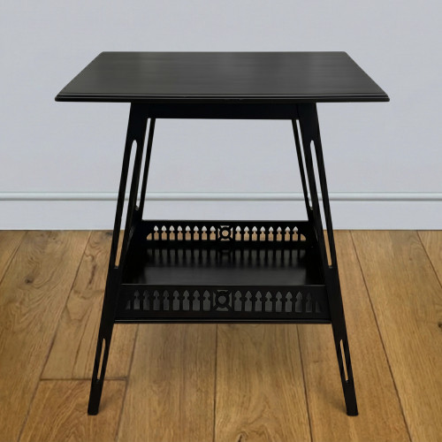 One James Shoolbred & Co ebonised walnut occasional table circa 1900